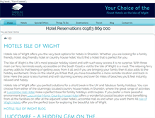 Tablet Screenshot of hotelsisleofwight.co.uk